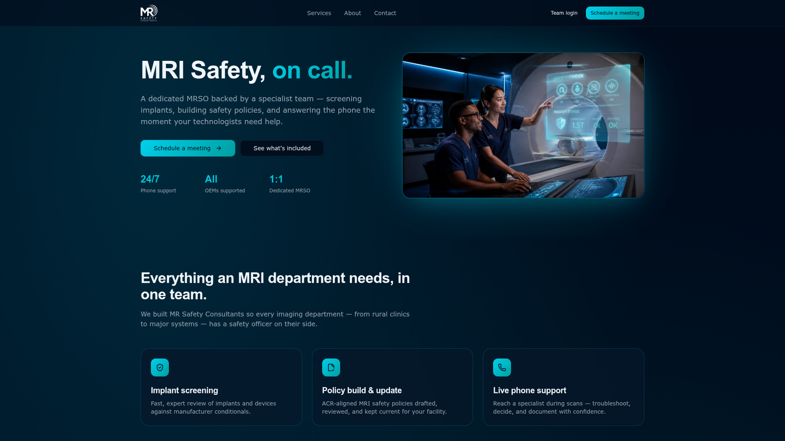 MR Safety Consultants website