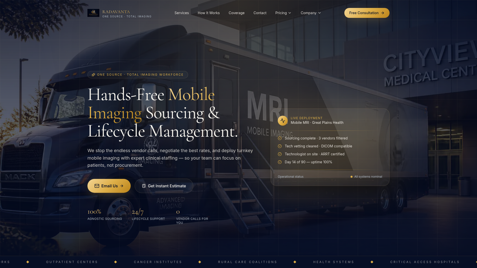 Radavanta website